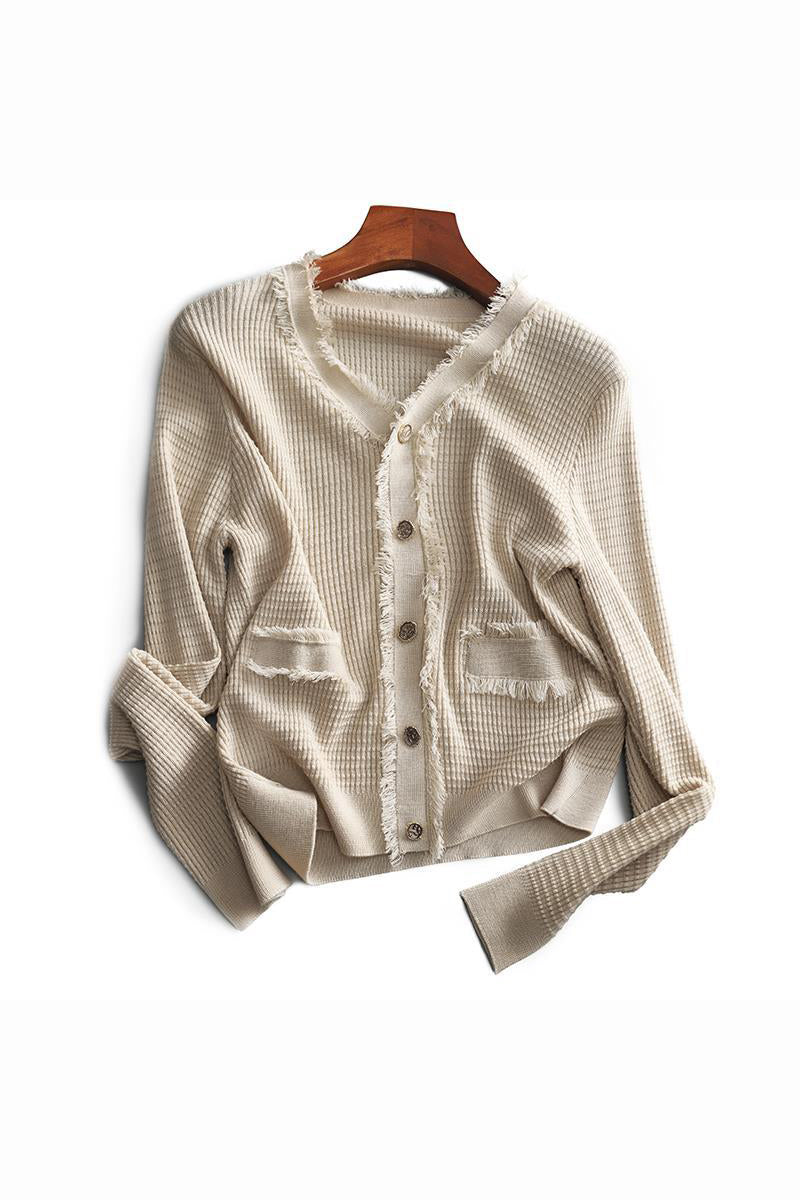 Elegantes Fransen-Stricktop