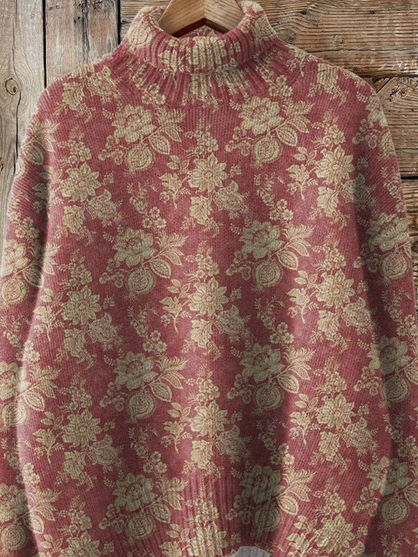 Joyce | Vintage Blumenmuster Pullover