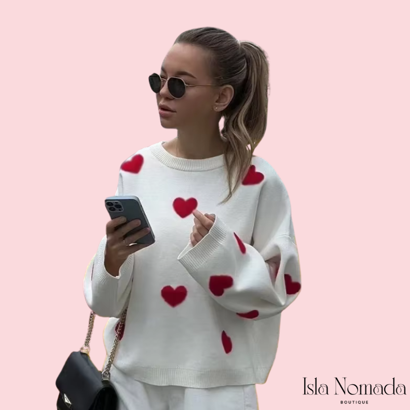 Isla Hearts - Wollpullover in 5 Farben