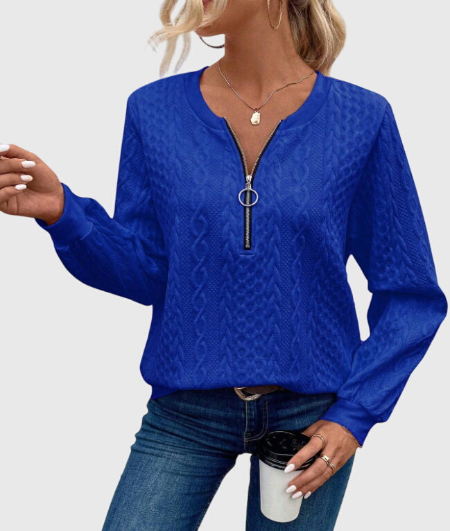 Renate | Pullover mit Reißverschluss