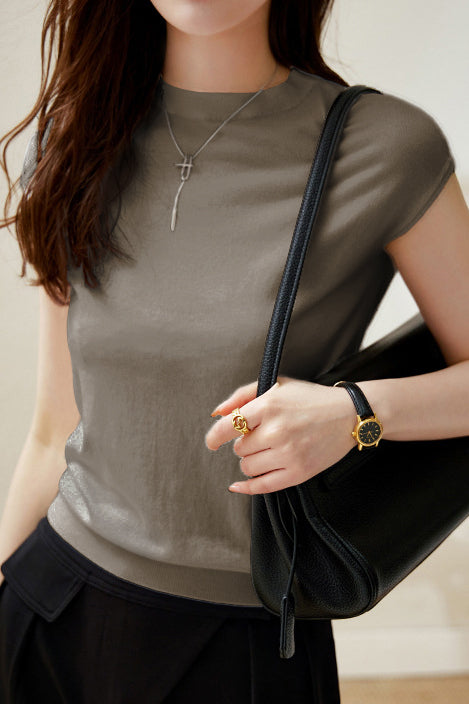 Rundhals Kurzarm T-Shirt