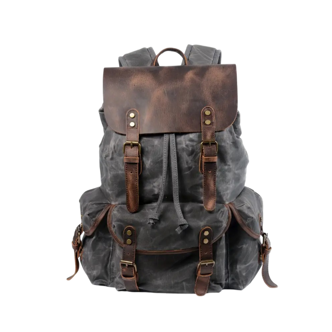 Crosby | Wasserdichter Retro-Canvas-Laptop-Rucksack