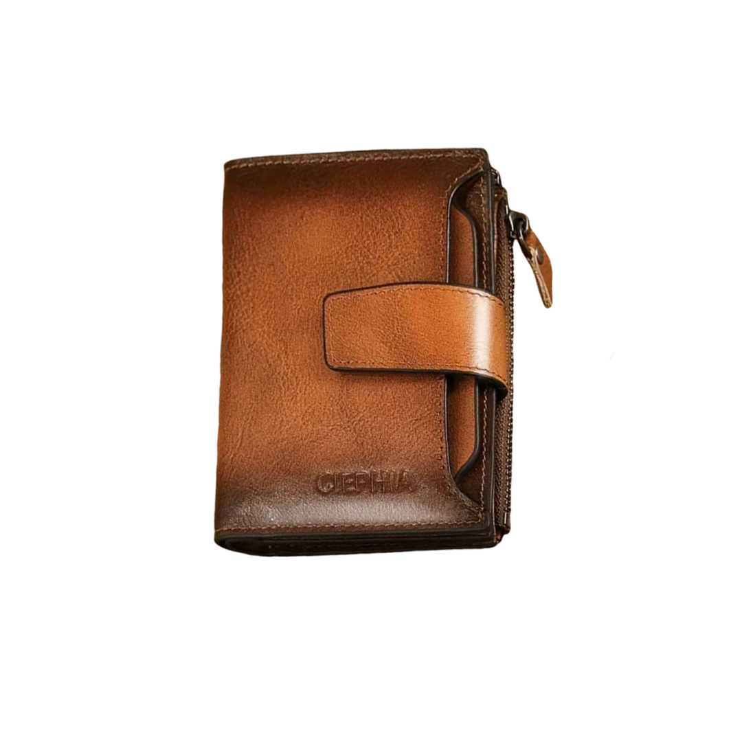 Callum | Vintage Leder RFID Dreifach-Wallet
