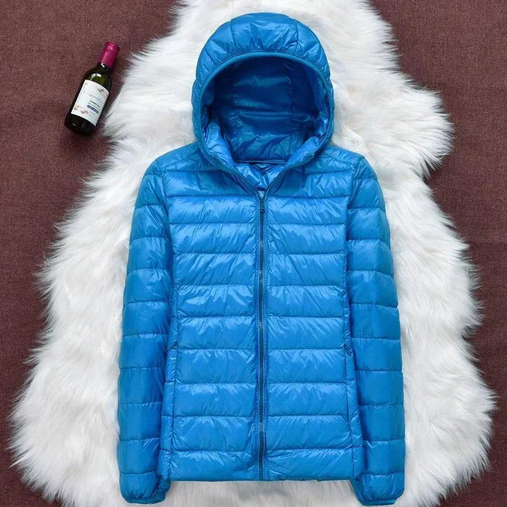 Rosnitha® | Neue Winterjacke mit weißen Entenfedern