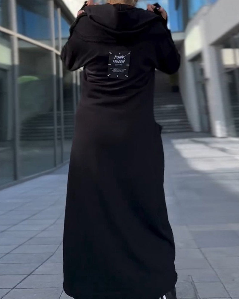 Elegantes, einfarbiges Maxikleid