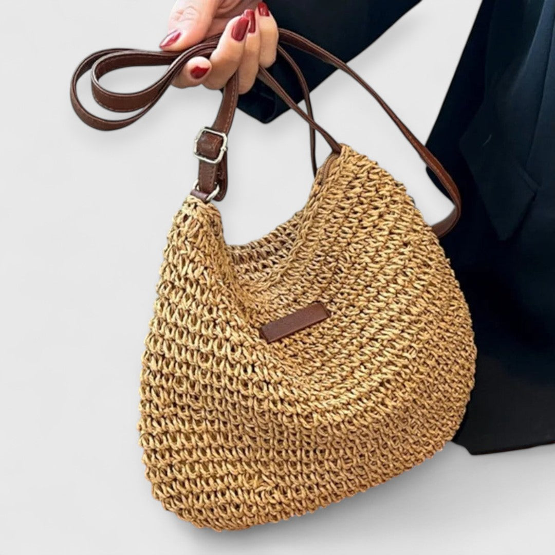 Lina | Handgefertigte Strohtasche