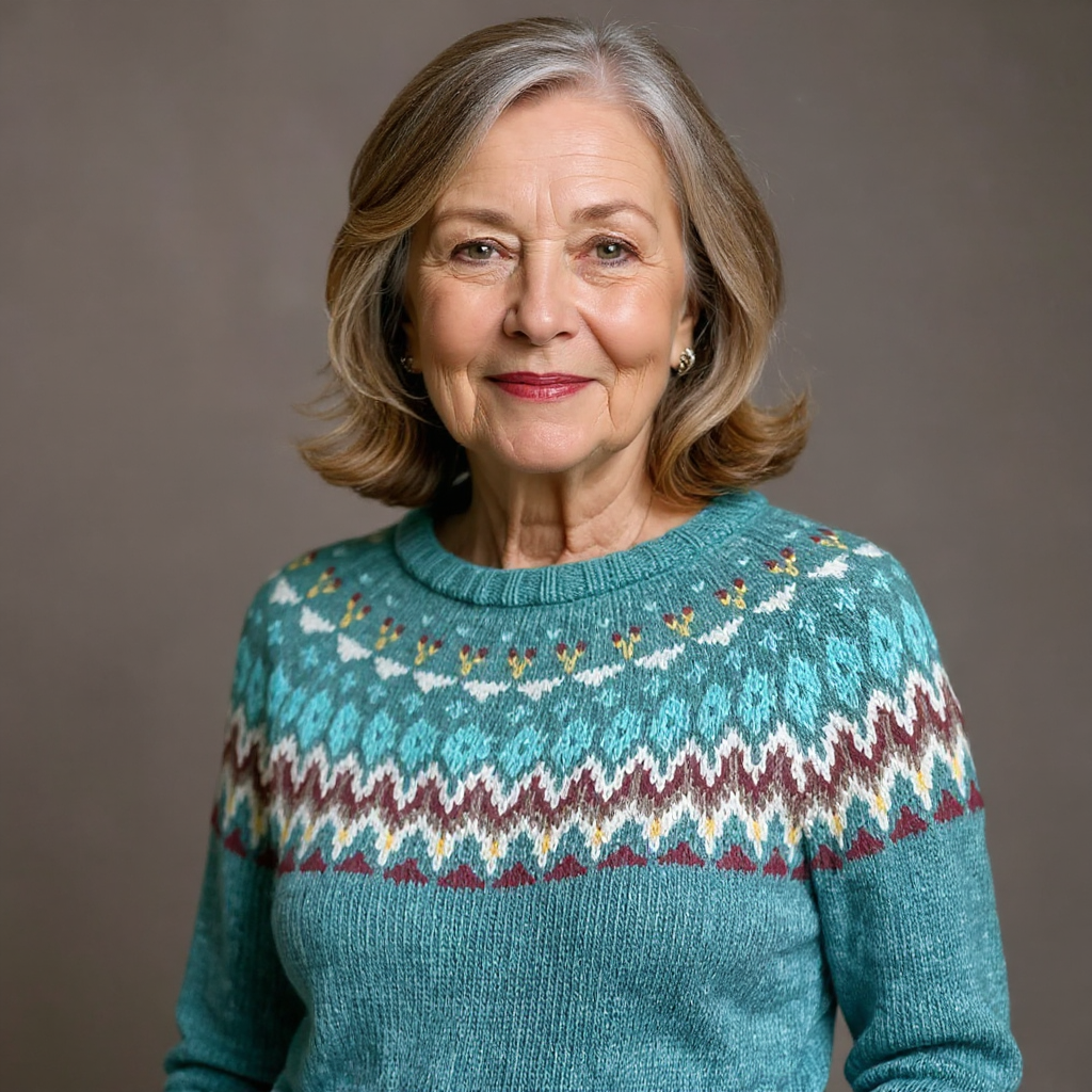 Margaret | Vintage Handgefertigter Isländischer Pullover