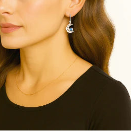 Rheta Mondstein-Ohrringe