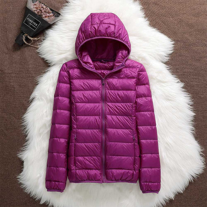 Rosnitha® | Neue Winterjacke mit weißen Entenfedern