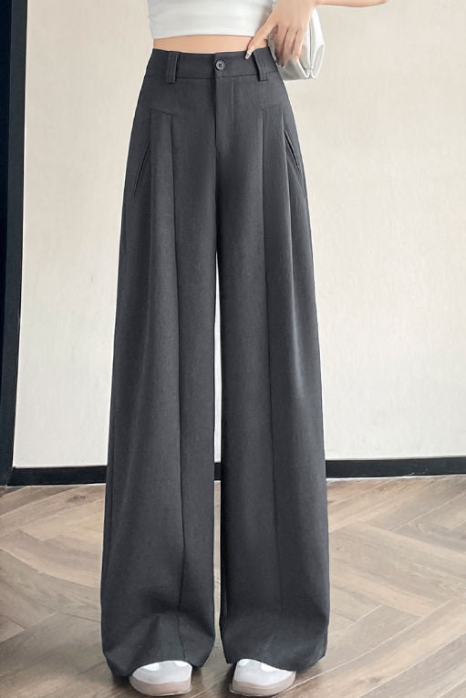 Lässige vielseitige plissierte weite Hose