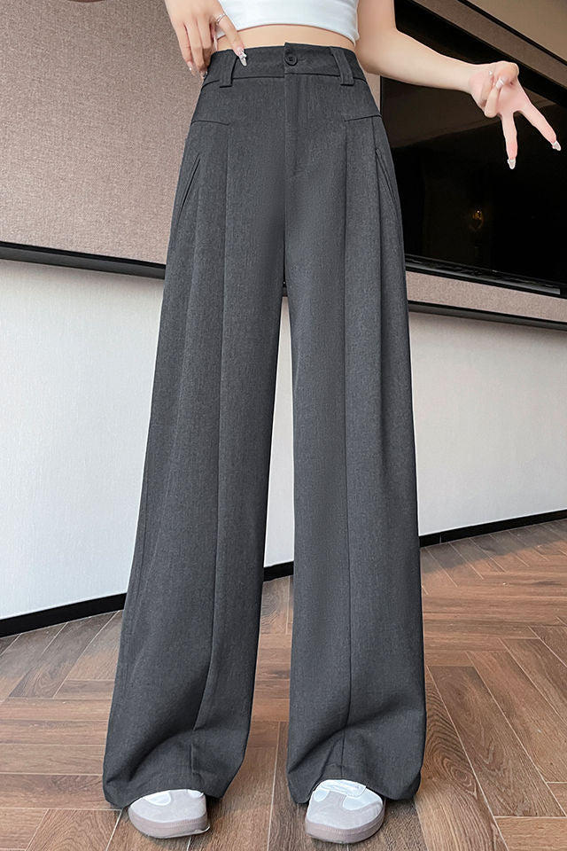 Lässige vielseitige plissierte weite Hose