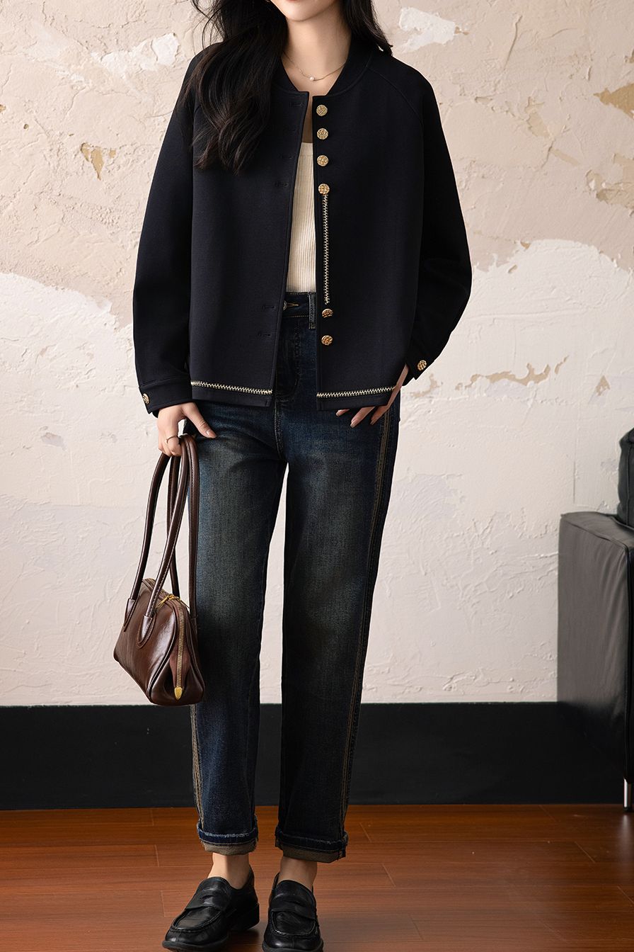 Elegante Luft Baumwoll Bomberjacke