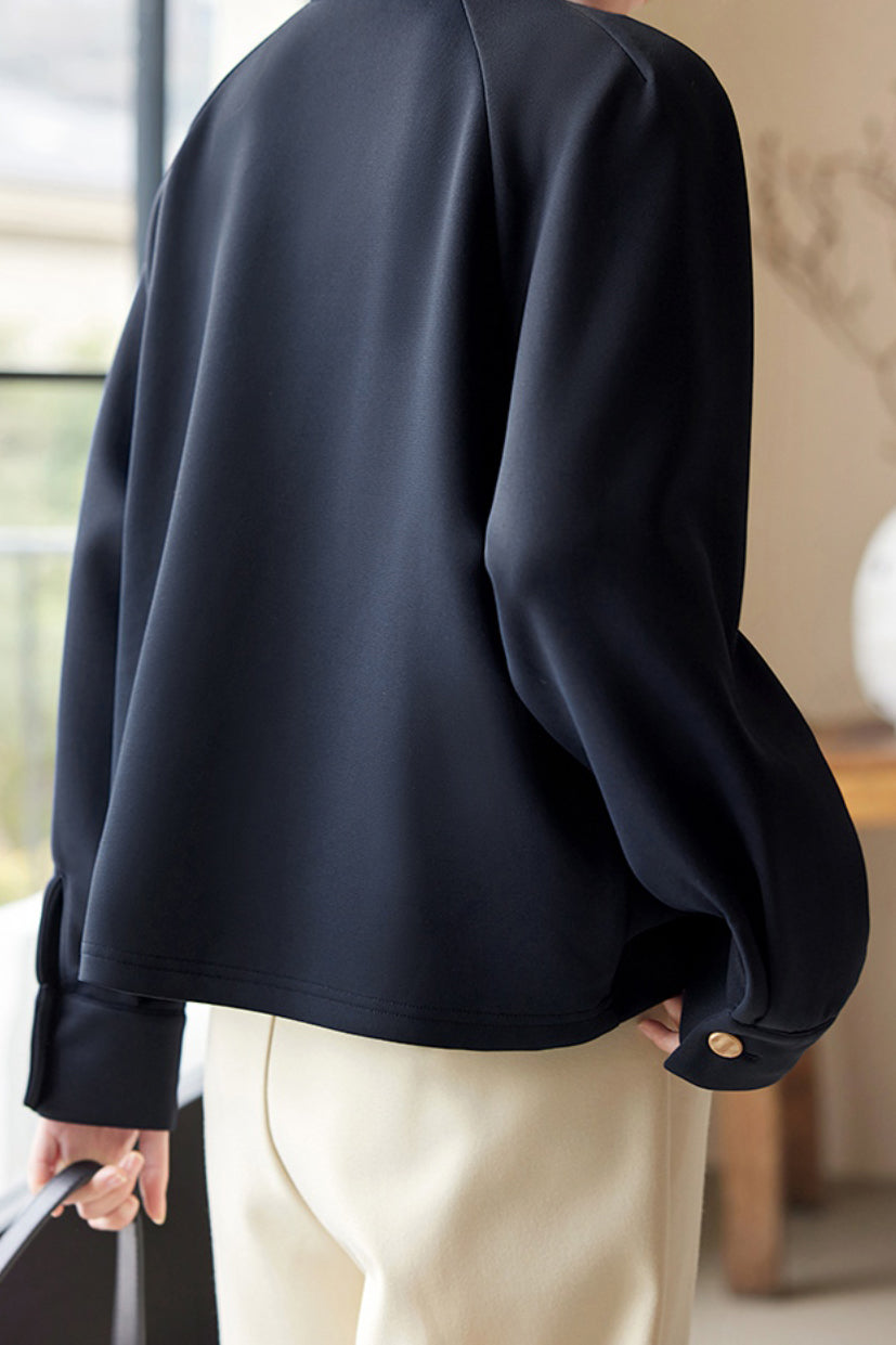 Baseballkragen Raglanärmel Sukajan