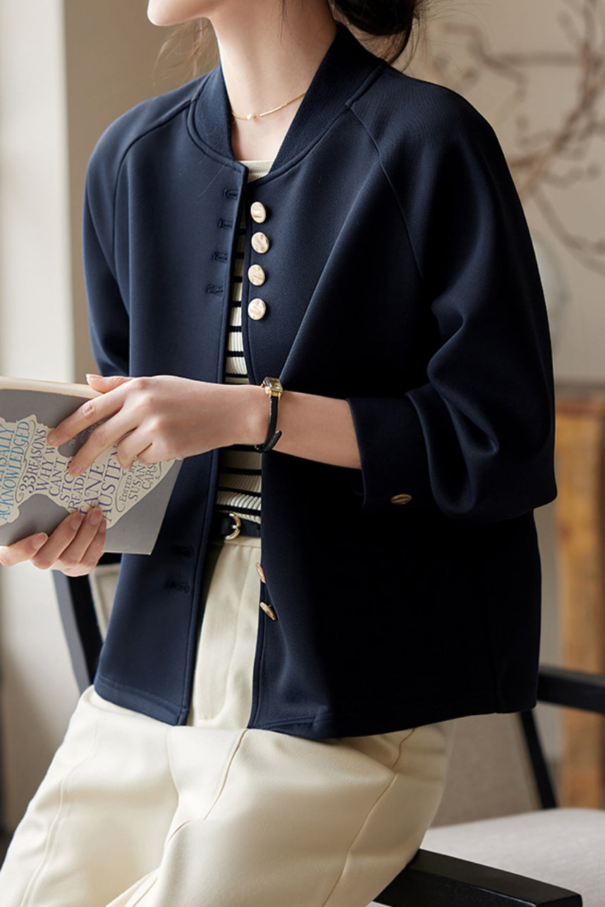 Baseballkragen Raglanärmel Sukajan