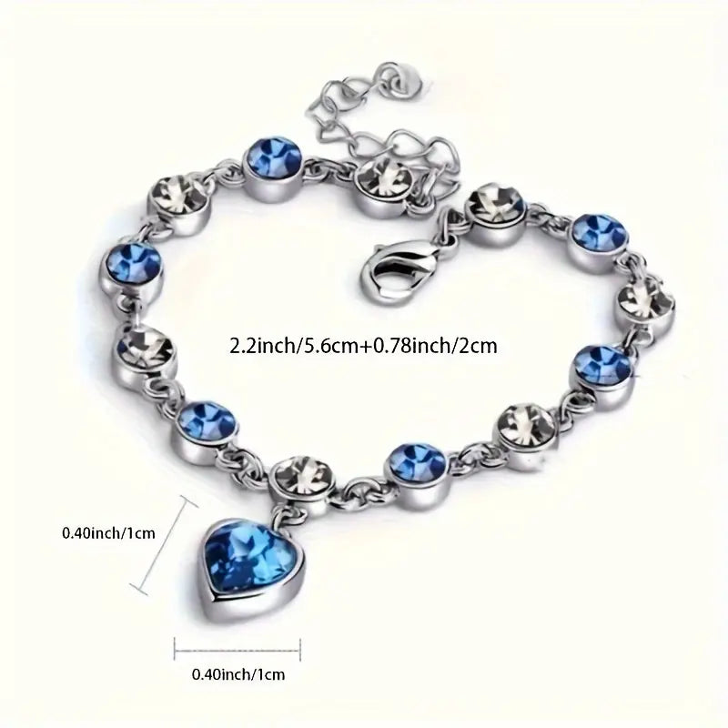 Ozean Herz Glanz Armband