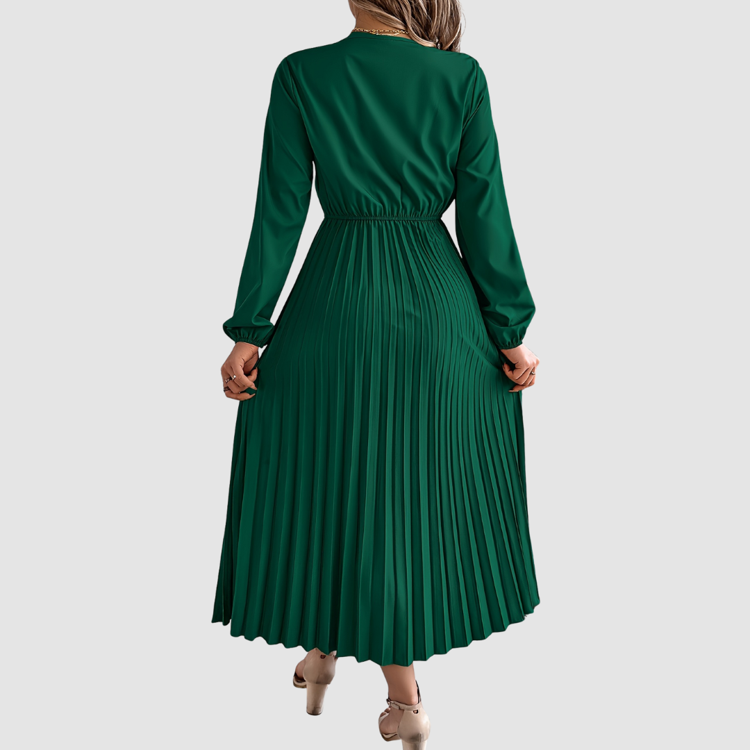 Rosalind Quinn | Spitzen V-Ausschnitt A-Linie Kleid