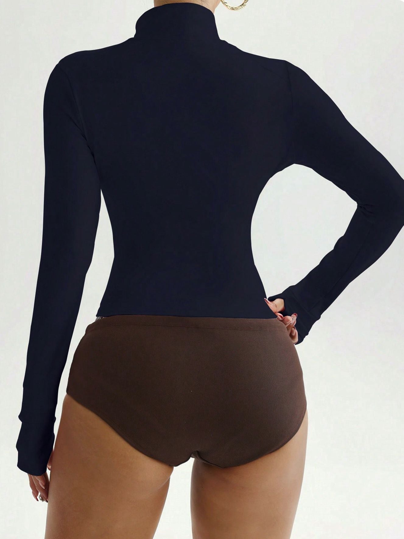 Damen Reißverschluss Stehkragenjacken