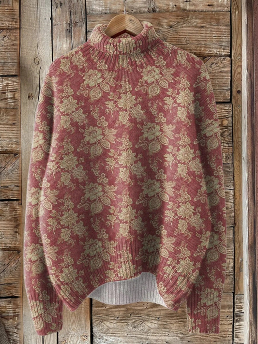 Joyce | Vintage Blumenmuster Pullover