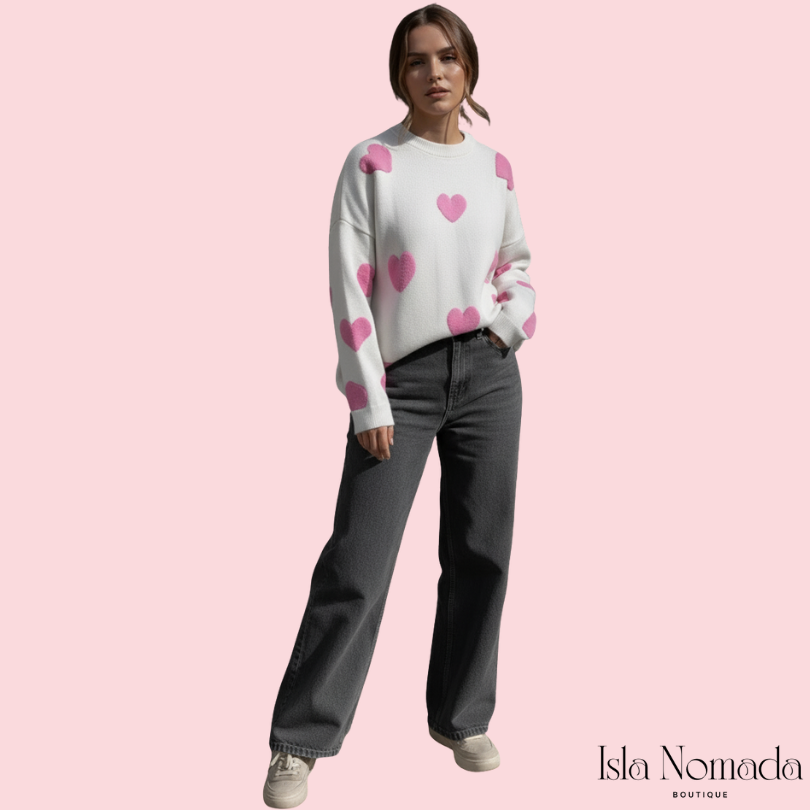 Isla Hearts - Wollpullover in 5 Farben