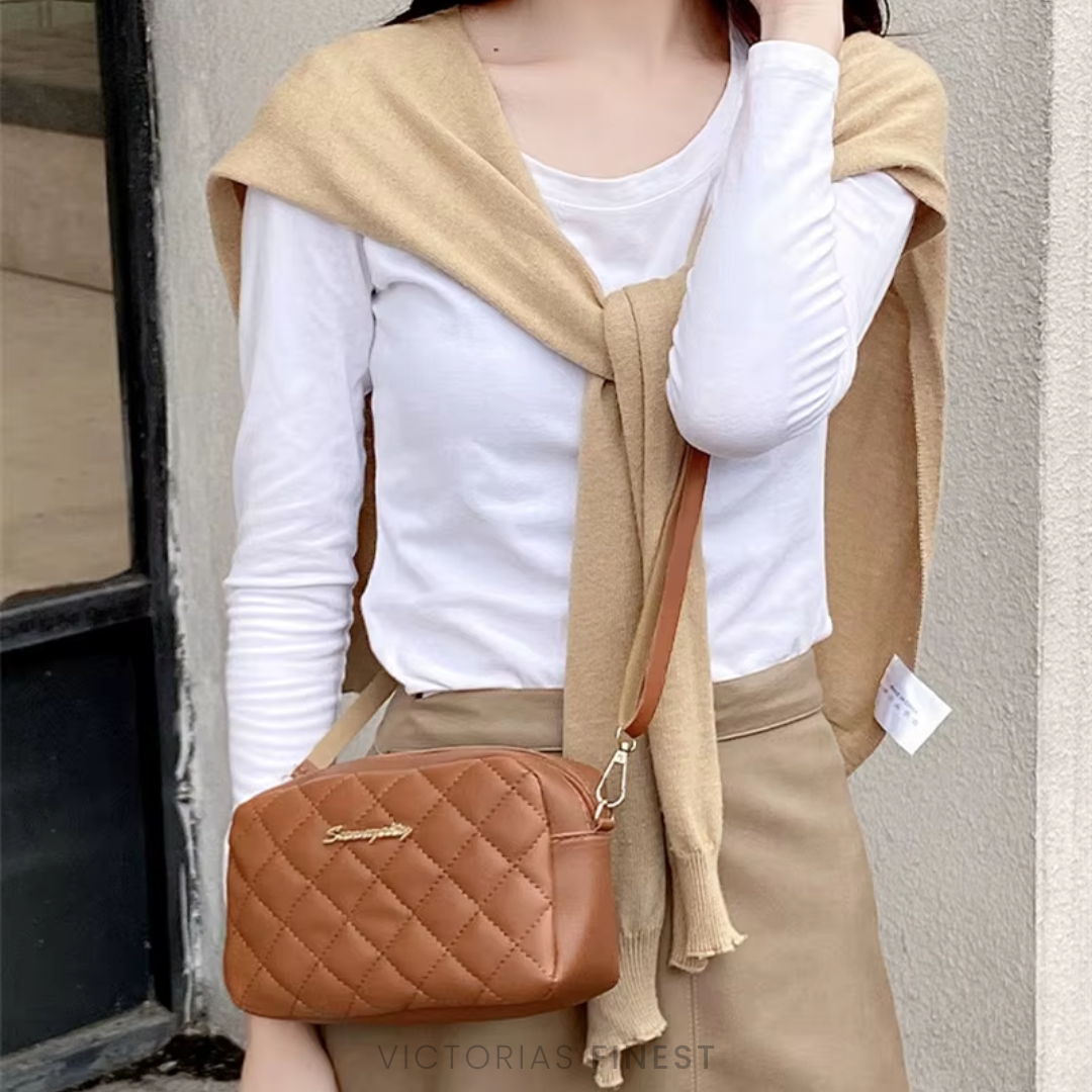 Ruhige Eleganz Gepolsterte Umhängetasche