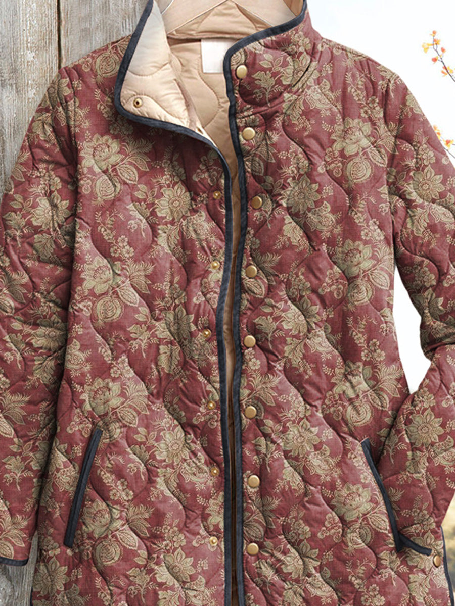 Taylor | Retro Blumenmuster Damenjacke