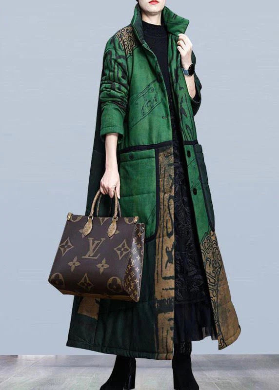 Schöner gelber Stehkragen-Button-Winter-Cotton-Parka mit langen Ärmeln