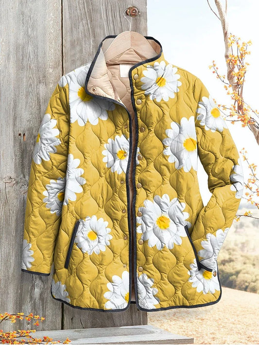 Zoey | Charmantes Gänseblümchen-Muster Damenjacke
