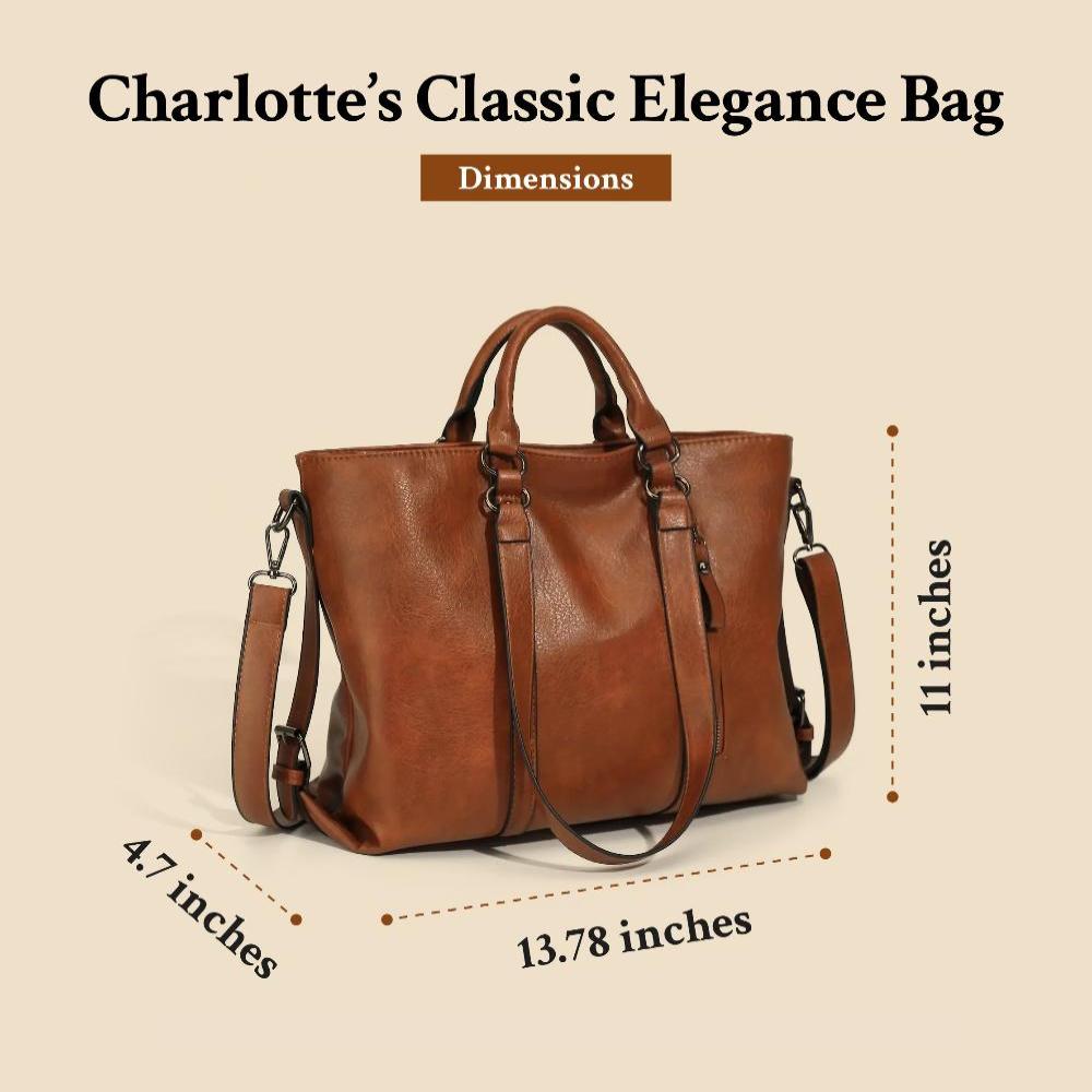 Charlotte’s Klassische Eleganz | Vintage Tote Bag