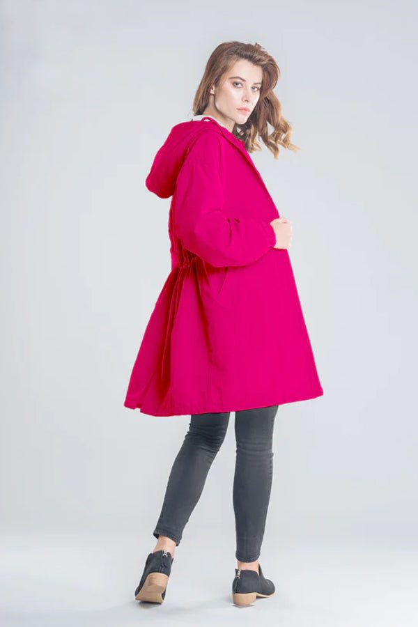 Barbara Pink Regenmantel Windbreaker Jacke