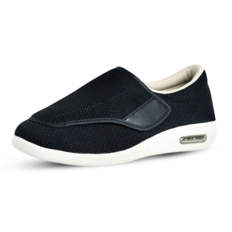 Ortho Stretch No-Tie / Breite Schuhe & Niederdruckpassform - Schwarz