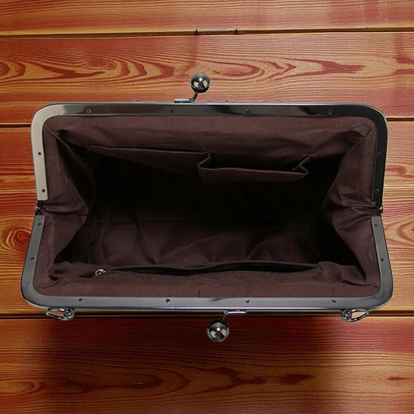 Vintage-Handtasche mit Druckverschluss