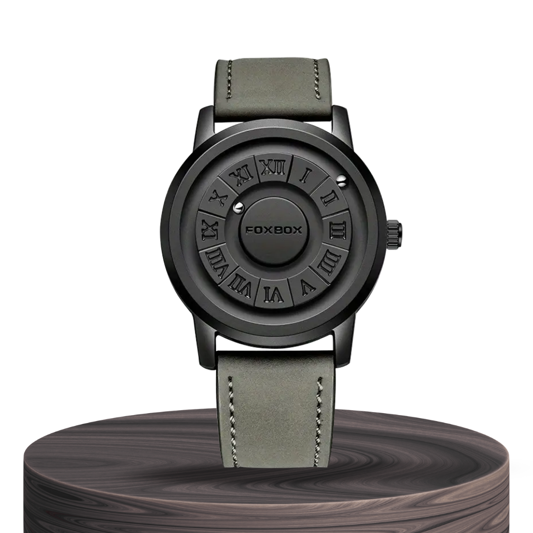 Max | Herren Stylische Armbanduhr mit schwarzem Zifferblatt | 42mm