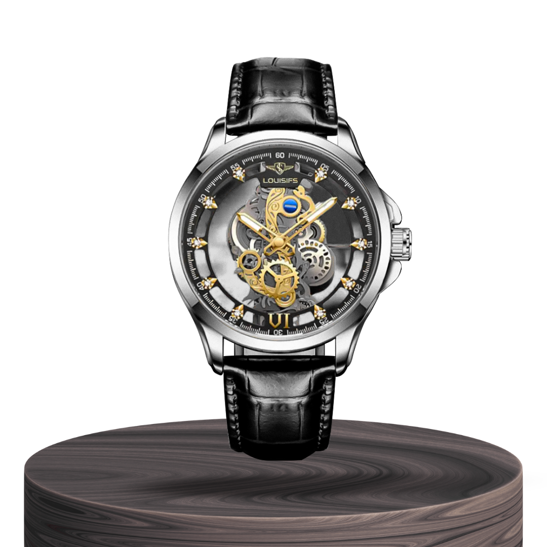Orion | Doppelseitige Hohl-Design Freizeit-Business-Uhr | 40,5 mm