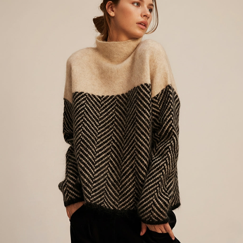 Elmsford Chevron Strickpullover