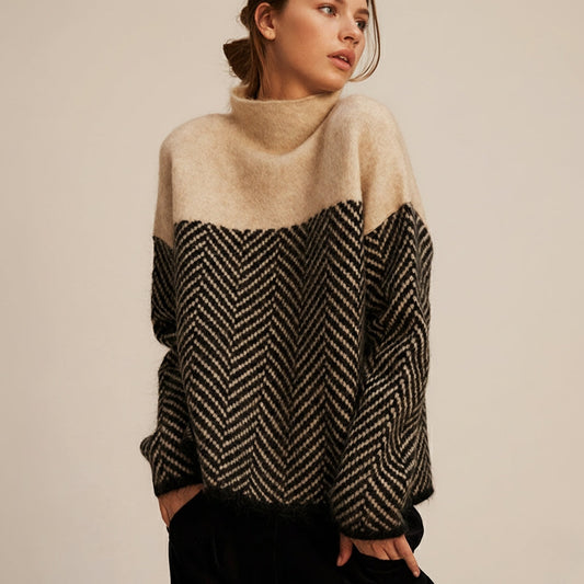 Elmsford Chevron Strickpullover