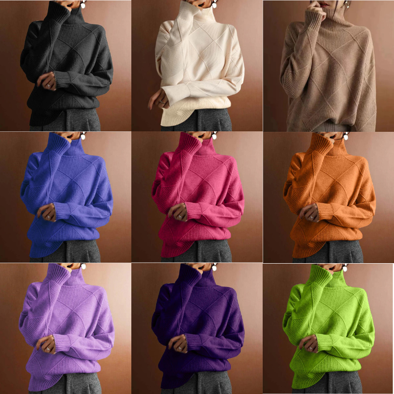 Boho Rollkragenpullover - herrlich warm!