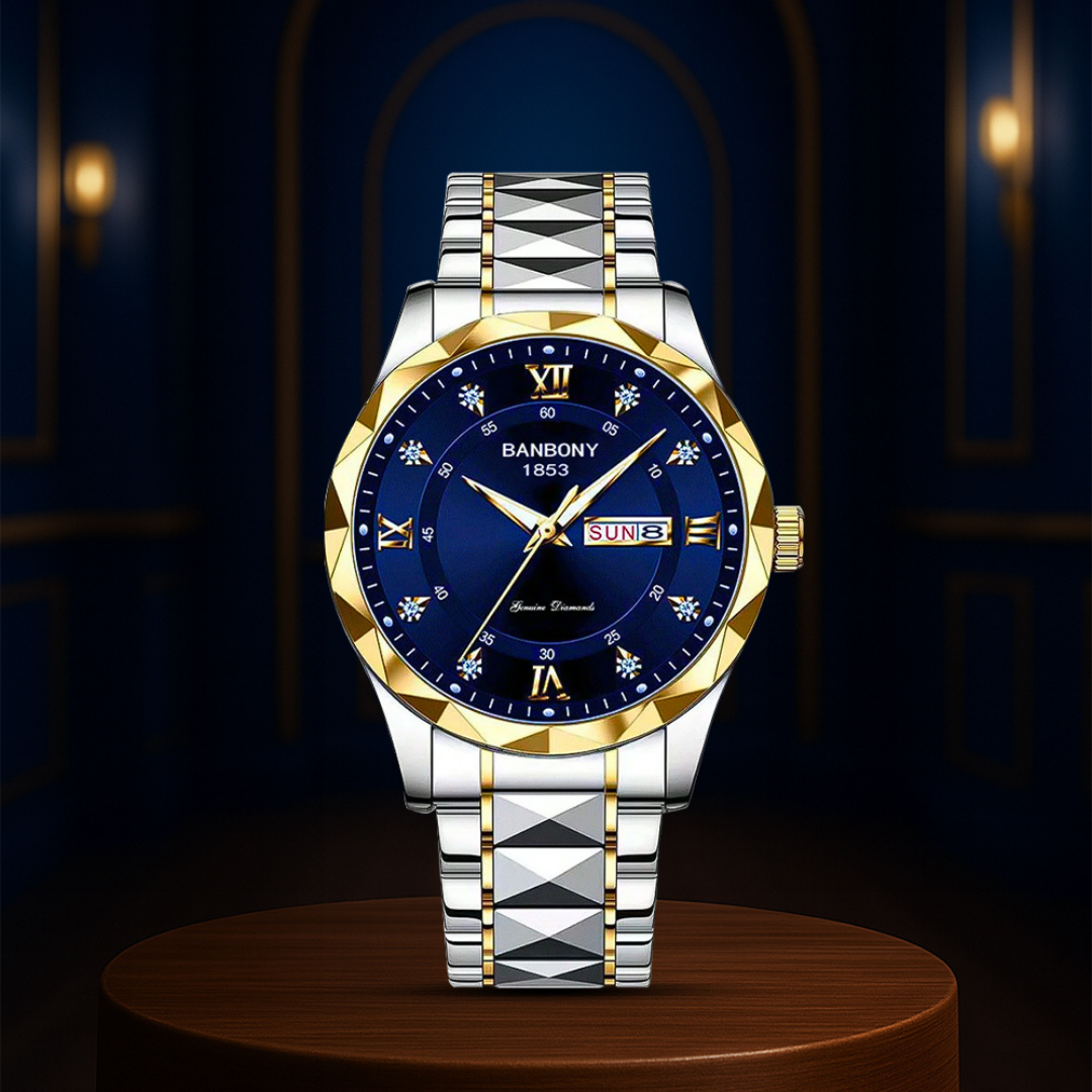 Sean | Multifunktionsuhr mit Edelstahlband | 40mm