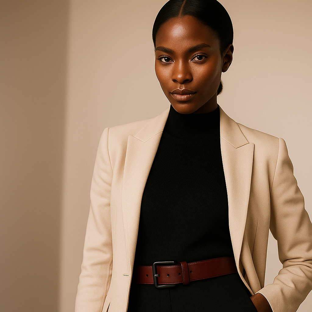 Milan - Gürtel mit quadratischer Metall-Schnalle