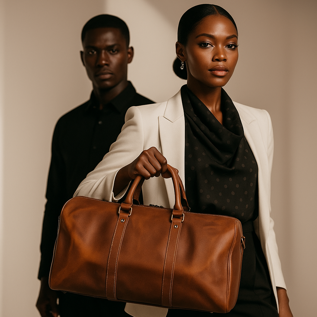 Callahan | Premium Leder Reise-Duffelbag