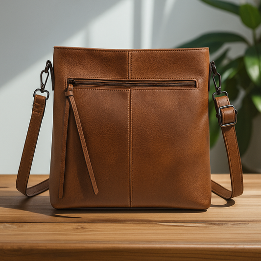 Lenas quadratische Retro-Umhängetasche