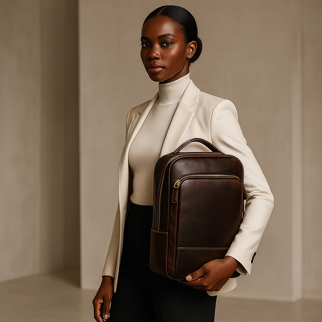 Archer - Leder Laptop Rucksack