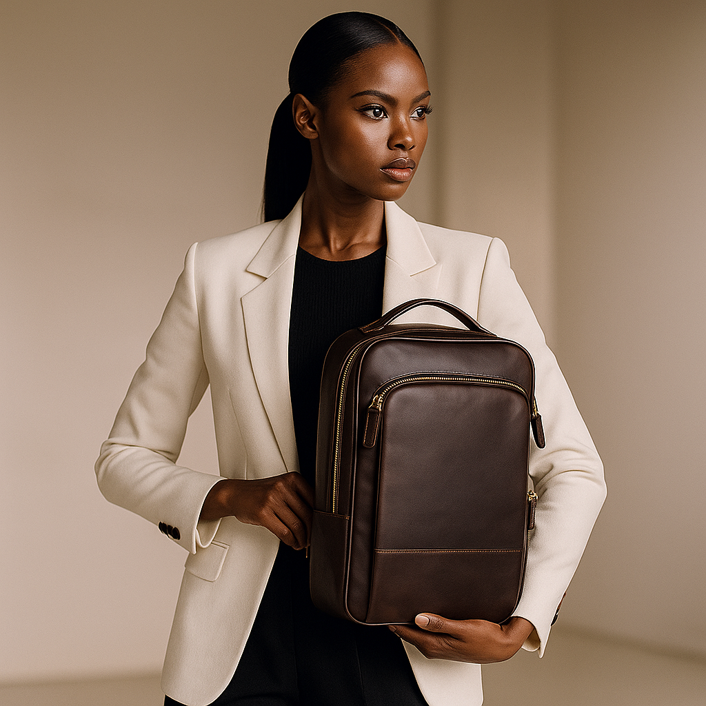 Archer - Leder Laptop Rucksack