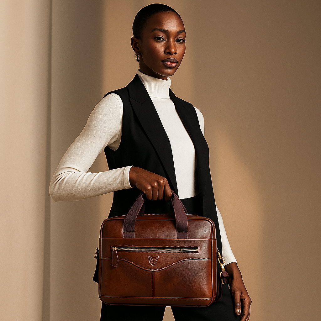 Jacob | Leder Geräumige Aktentasche Umhängetasche