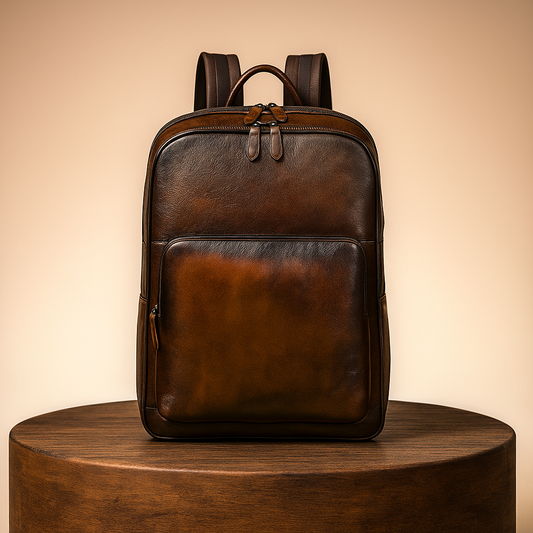 Bennett | Vollnarbenleder “Professor” Laptop-Rucksack