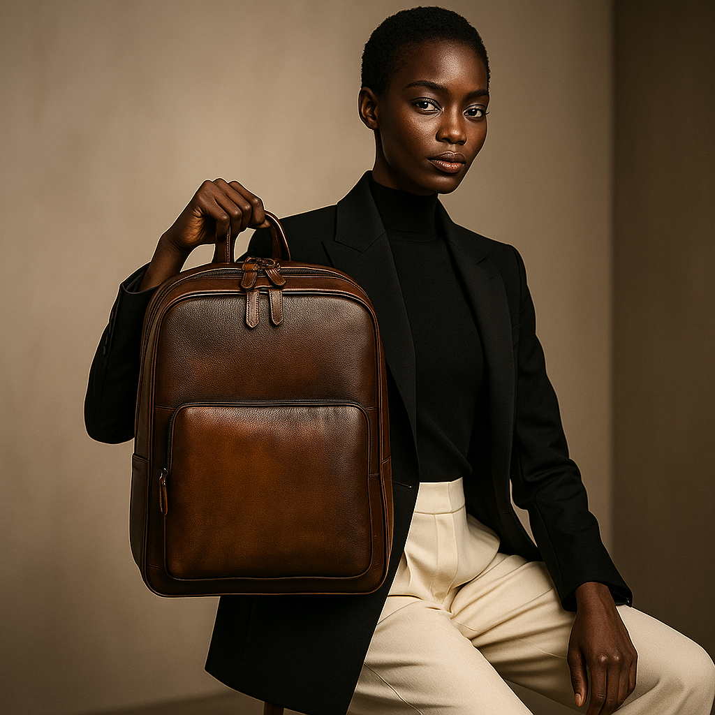 Bennett | Vollnarbenleder “Professor” Laptop-Rucksack