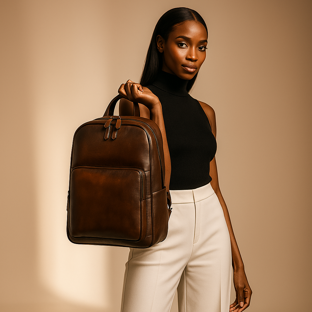 Bennett | Vollnarbenleder “Professor” Laptop-Rucksack