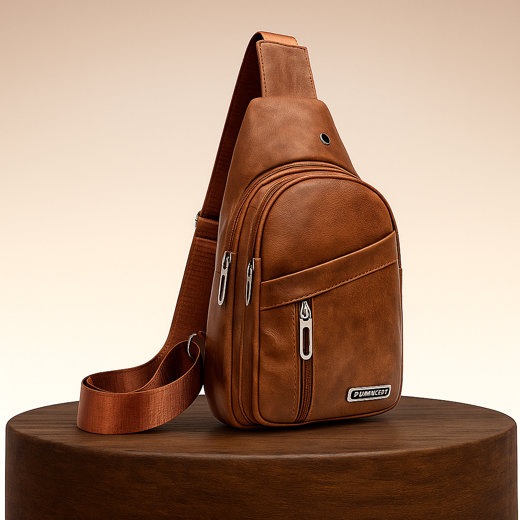 Lennox | Leder Sport Crossbody Brusttasche für Männer