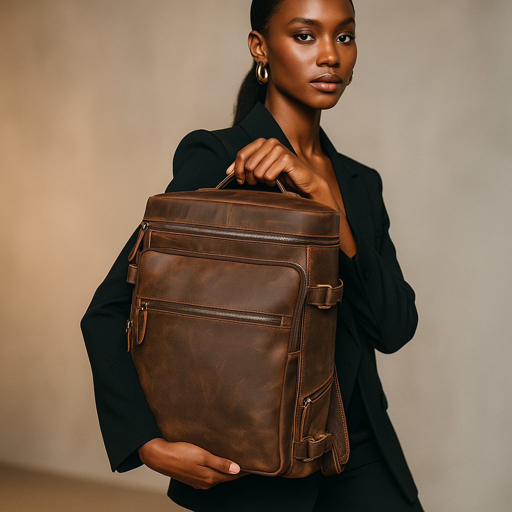 Hawthorne | Vintage-Leder-Laptop-Satteltasche & Reise-Rucksack