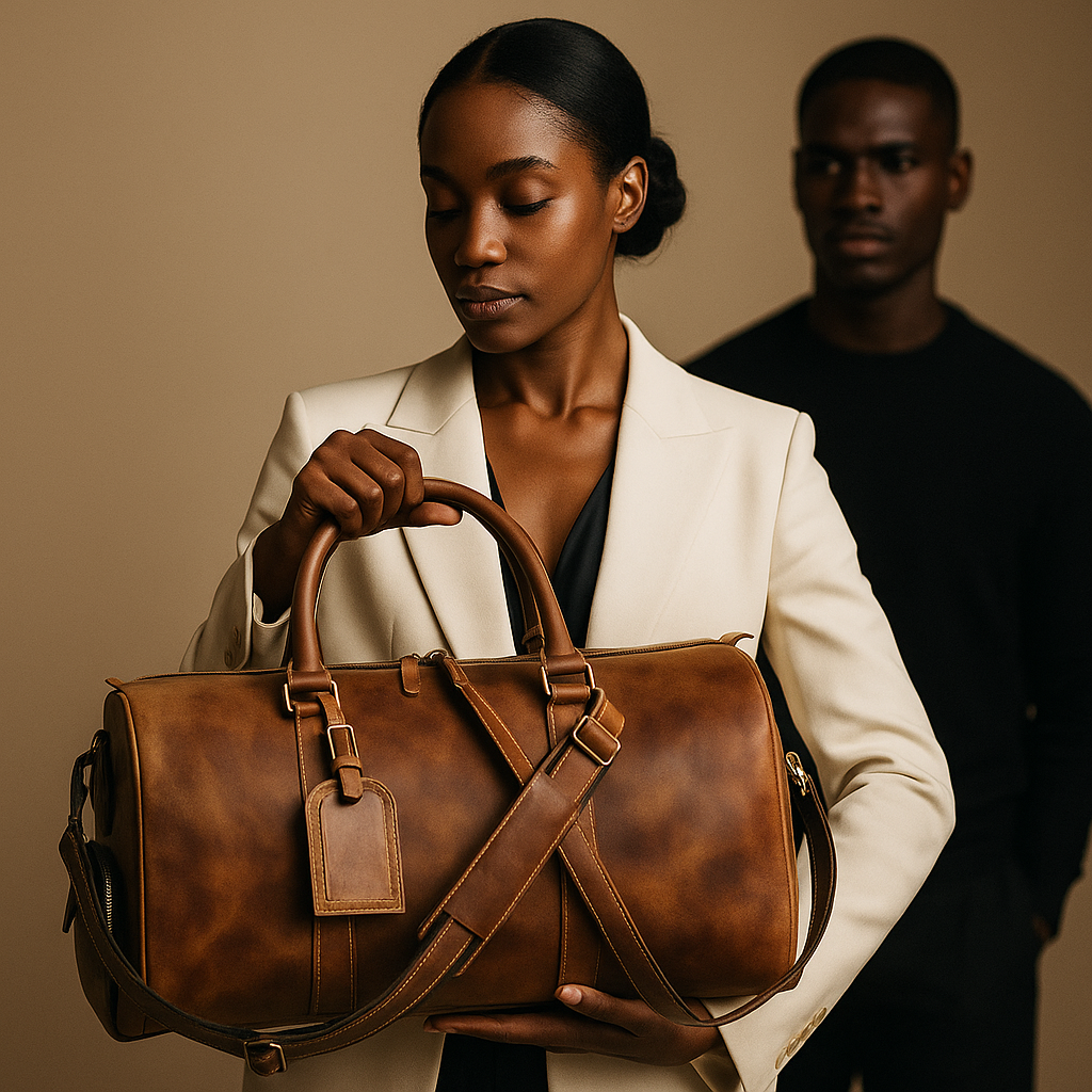 Arden | Klassische Leder-Duffel-Tasche