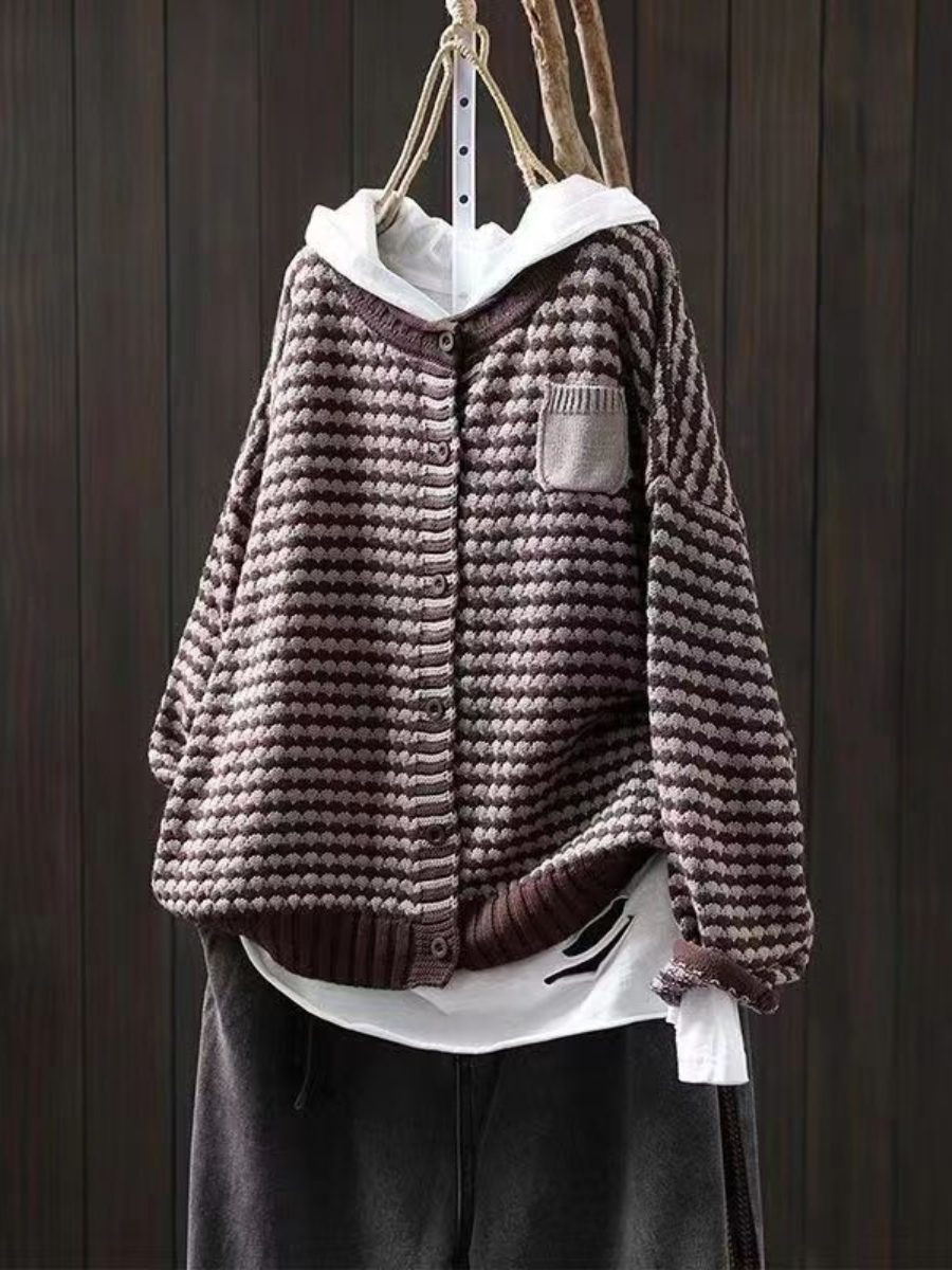 SELIORA | TEXTURIERTER STRICKCARDIGAN